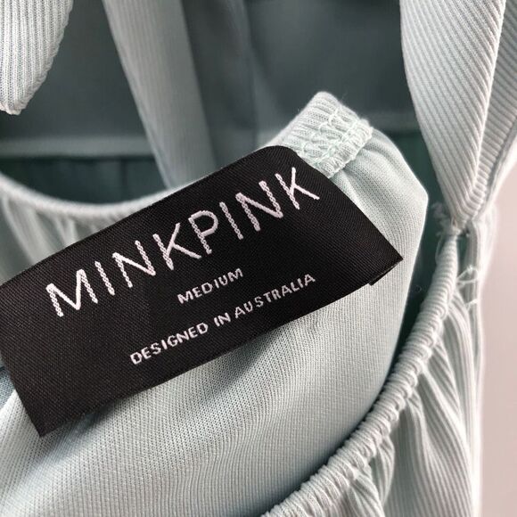 MINKPINK Hunter Smock Dress in Mint - Picture 7 of 9